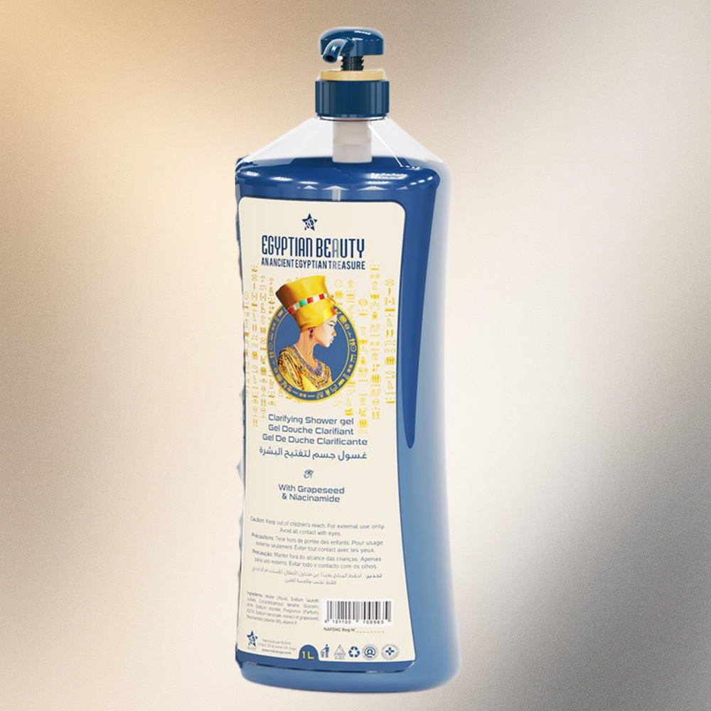 Egyptian Beauty Clarifying Shower gel 38 oz  1 Ltr
