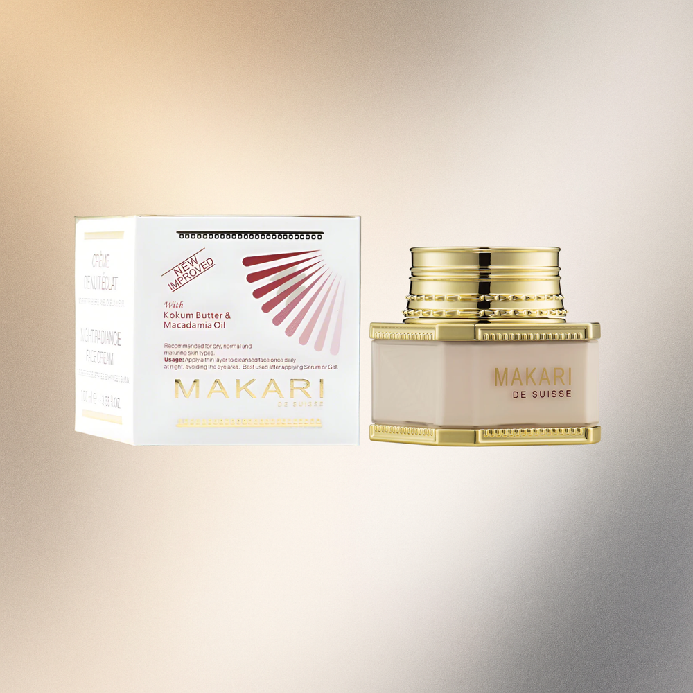 Makari Night Radiance Face Cream w/ Kokum Butter & Macadamia 3.35oz/100 ml