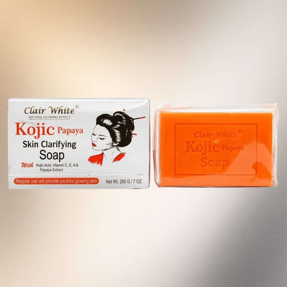 Clair White Kojic Acid, Papaya Extract Skin Clarifying Soap 7oz