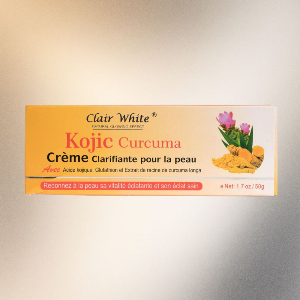Clair White Kojic Turmeric Natural Glowing Effect Cream 1.7 oz
