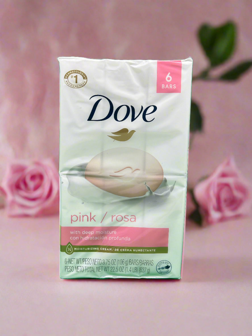 Dove Pink/Rosa Bar (Pack of 6) 22.5 oz