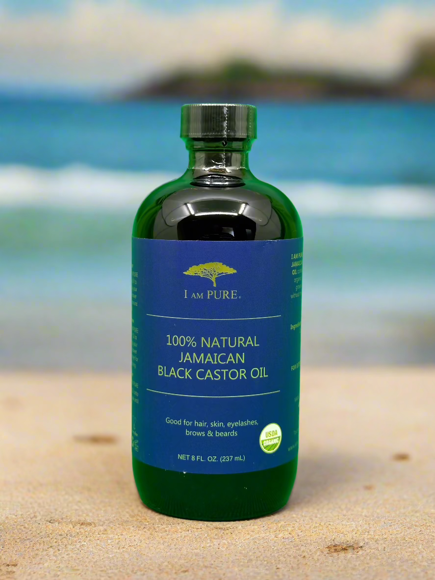 I Am Pure 100% Natural Jamaican Black Castor Oil 8oz