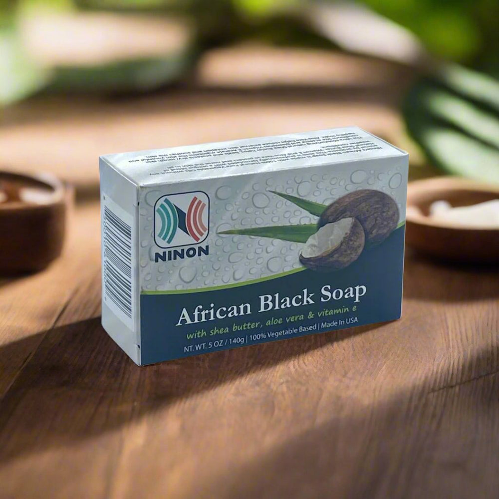 African Black Soap with Shea Butter 5 oz / 140g