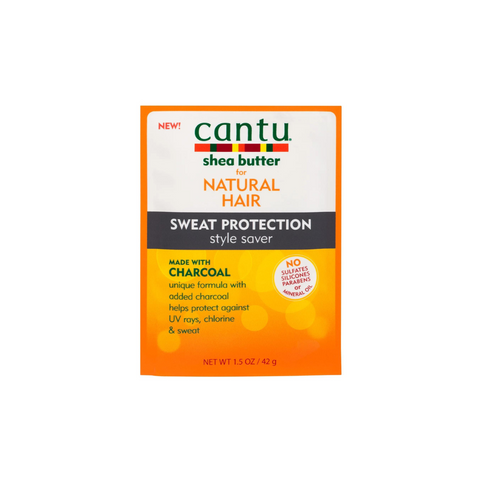 Cantu Shea Butter For Natural Hair Charcoal Sweat Protection Style Saver Packet  1.5oz each