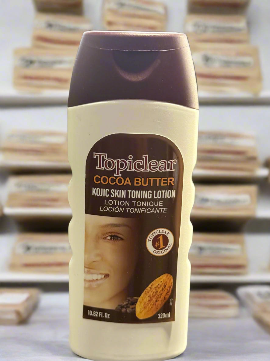 Topiclear Cooca Butter Kojic Skin Toning Lotion 320 Ml 10.82 Fl / Oz