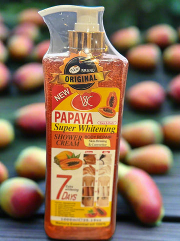 VSC Papaya Face & Body Super Shower Cream for Skin Firming & Correctior 7 Days Result    1000 ml