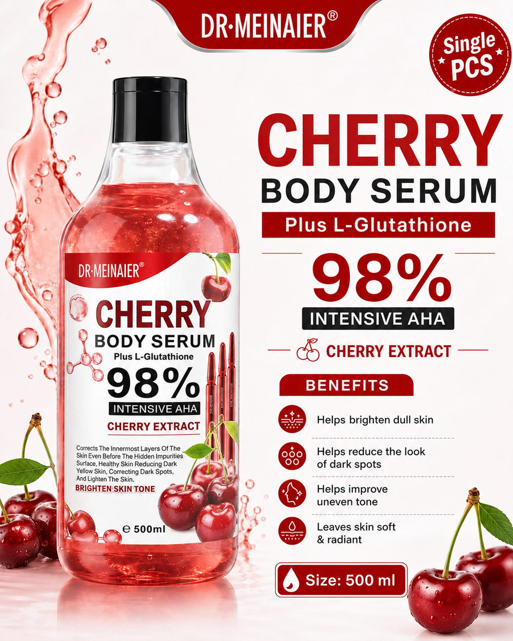 DR Meinaier Cherry Body Serum - 500 aml