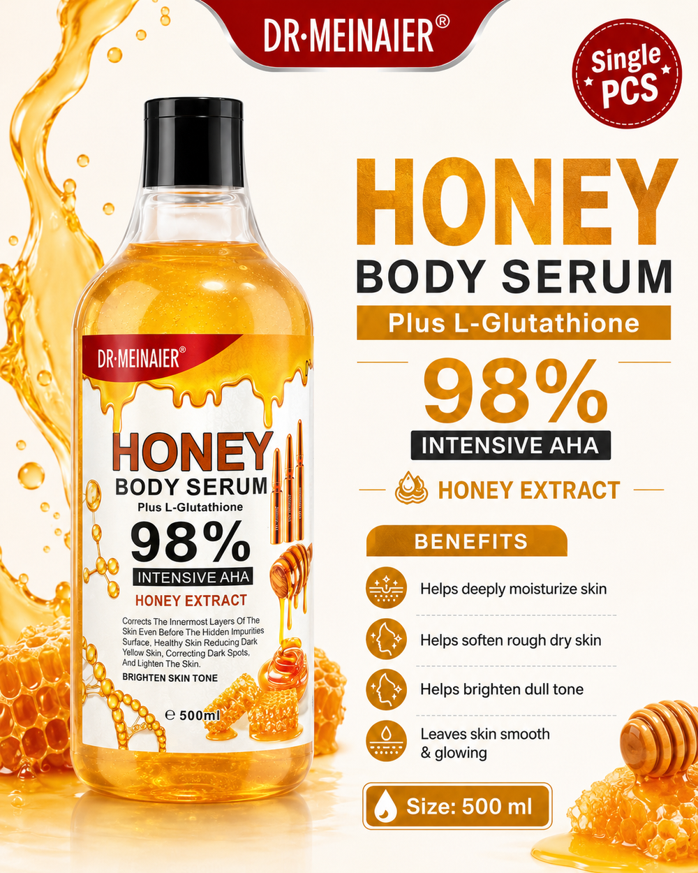 Honey Body Serum – 500 Ml