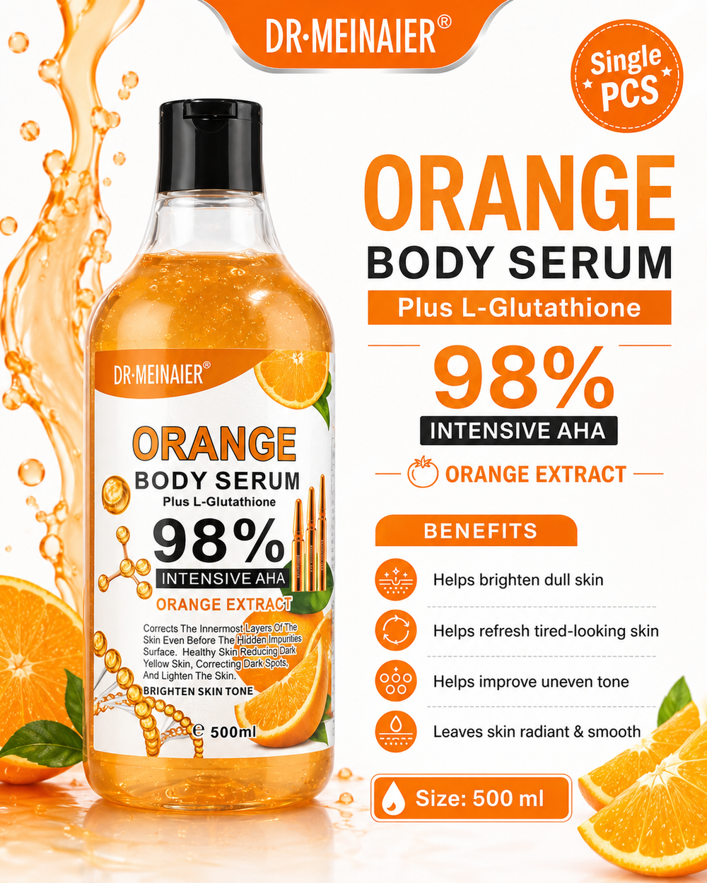 Orange  Body Serum - 500 ml