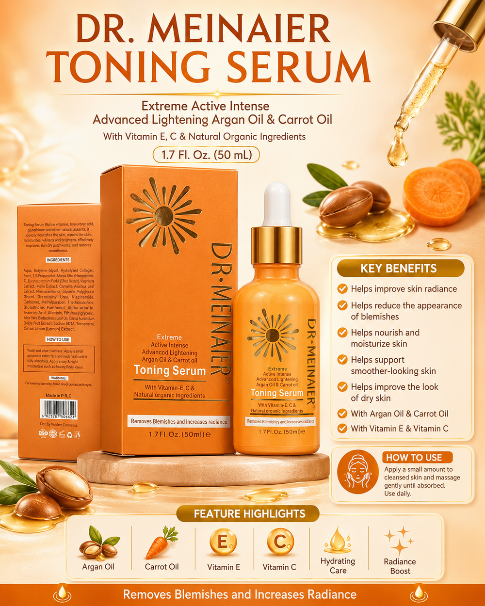 DR. MEINAIER Toning Serum – 50 mL