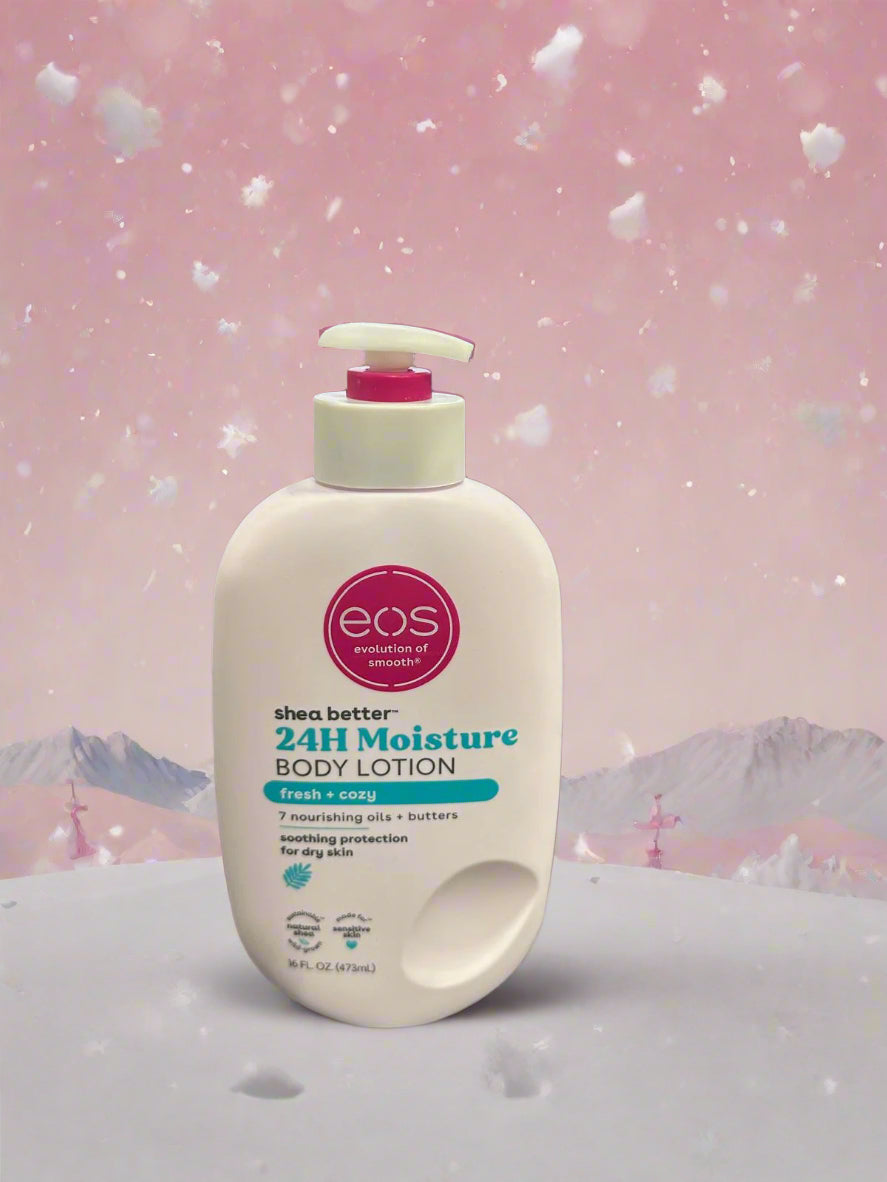 Eos Shea Better Body Lotion- Fresh & Cozy, Lightweight & Non-Greasy 16 Fl Oz