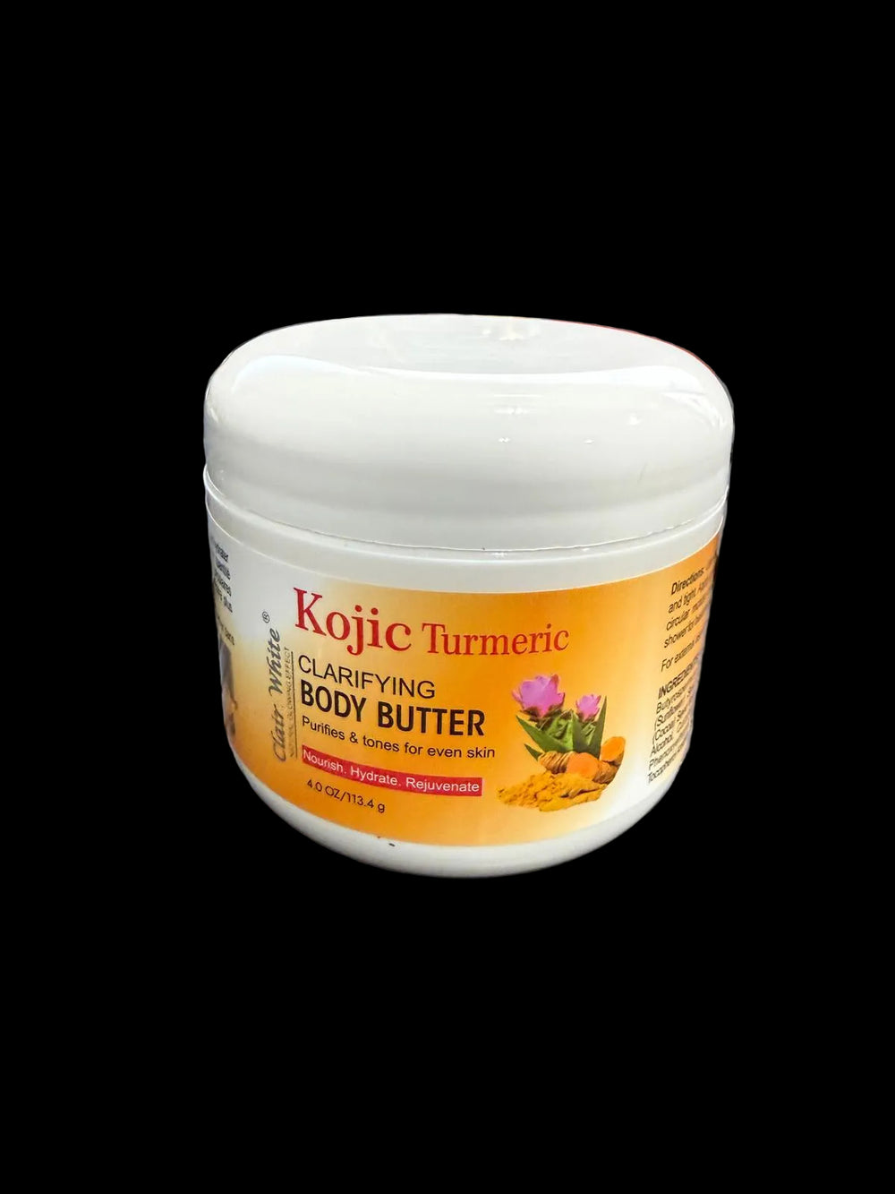 Kojic Turmeric Clarifying Body Butter 4 Oz 113.4 Grm