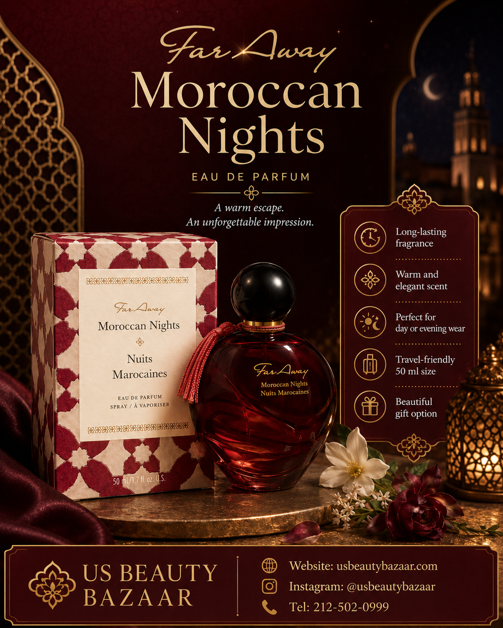 Avon Far Away Moroccan Nights Eau de Parfum 1.7 fl oz