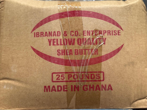 African Raw Shea Butter Bulk 25lb SKU SHEEBUT-YELLOW 25LB