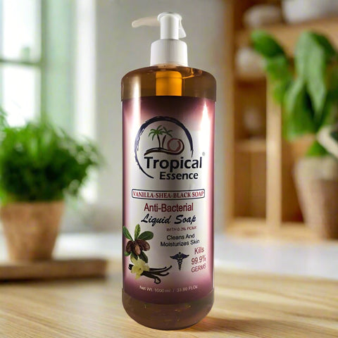 Tropical Essence Vanilla Shea Black Anti Bacterial Liguid Soap 1000ml