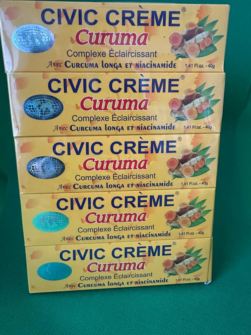 Civic Brightening Turmeric Tube Cream Complex 1.41 Oz ( 40 g) Single PCS ( 1 )