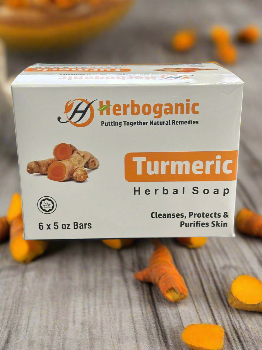 Herboganic Tutmeric Soap Pack of 6 x 5oz