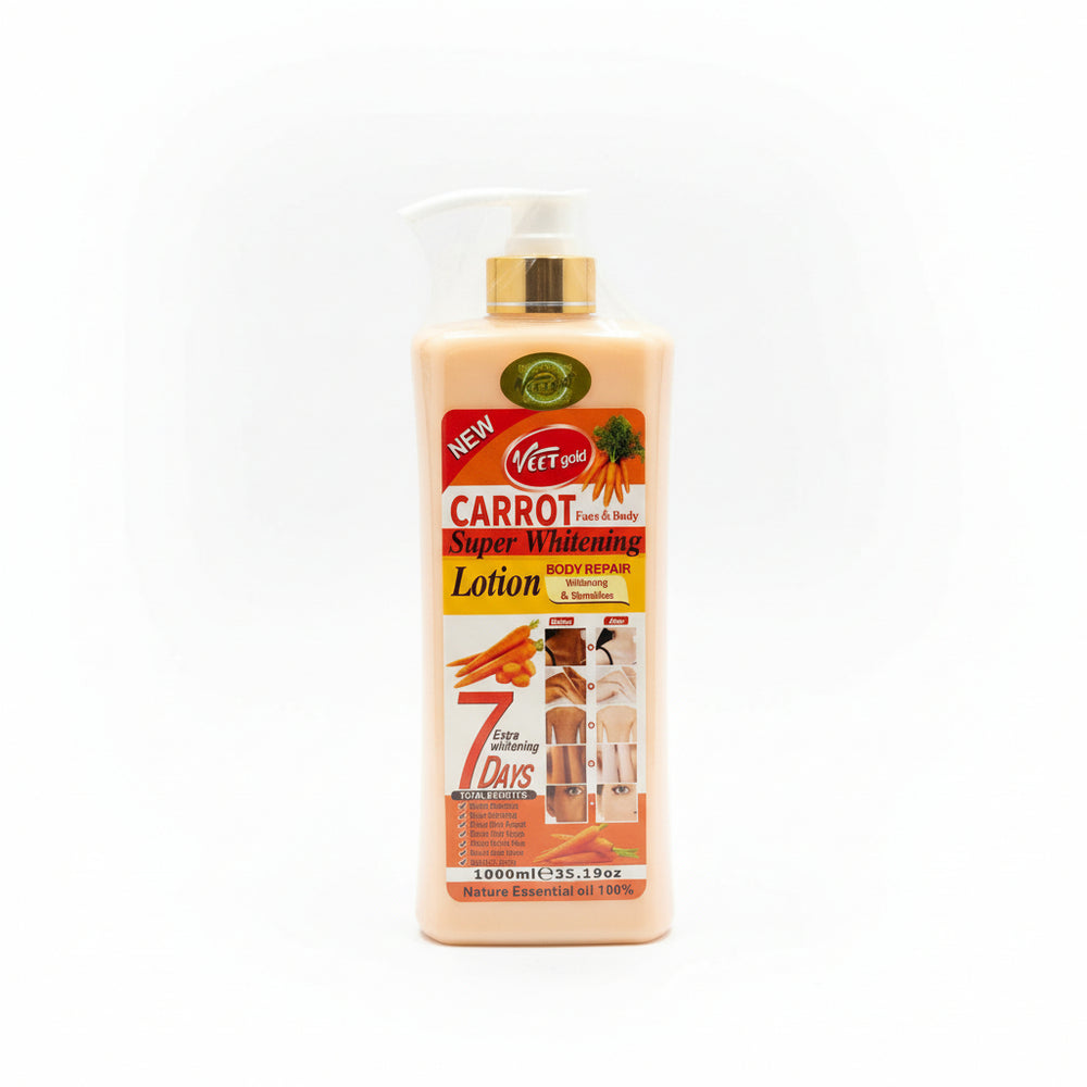 Veet Gold Carrot  Super Whitening Lotion (1000ml)