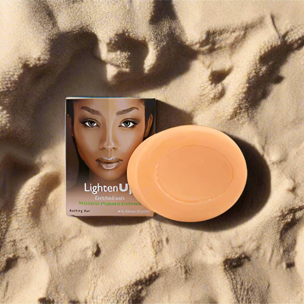 Lightenup Glycerin Bathing Bar Soap with Papaya Extract and 4% Shea Butter 100g