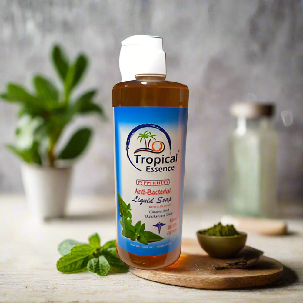 Tropical Essence Peppermint Anti-Bacterial Liquid Soap 1000ml | 36oz