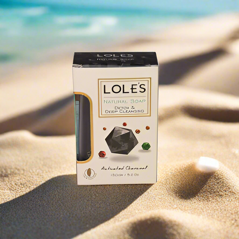 Lole's Natural Soap Detox & Deep Cleansing Activated Charcoal 150 gm /5.2 oz