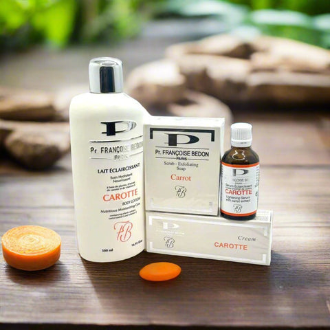 Pr. Francoise Bedon Carrot Kit Lotion, Serum, Cream & Soap