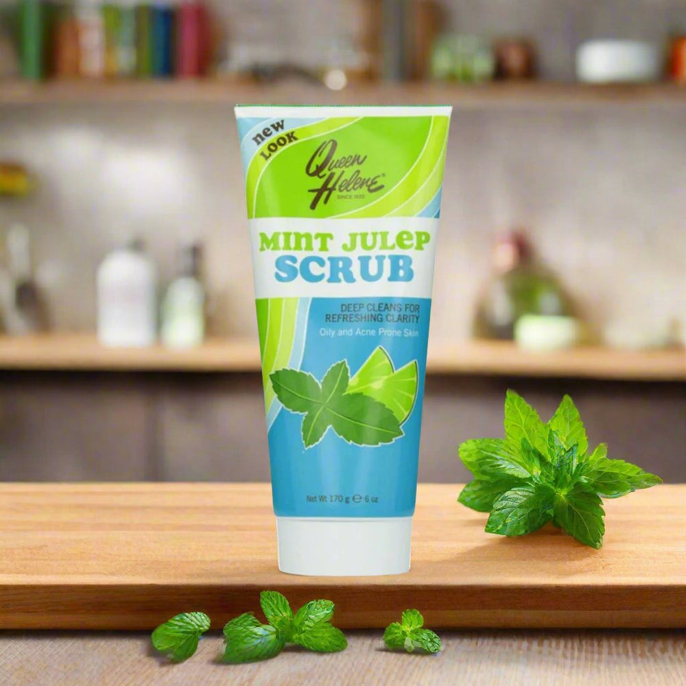 QUEEN HELENE Natural Facial Scrub, Mint Julep 6oz